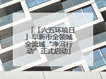 「六五环境日」阜新市全领域全流域“净河行动”正式启动