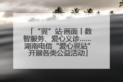 “翼”站·画面丨数智服务、爱心义诊……湖南电信“爱心翼站” 开展各类公益活动