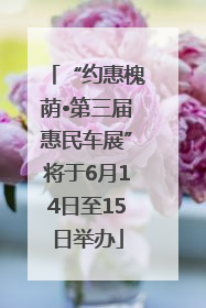“约惠槐荫•第三届惠民车展”将于6月14日至15日举办