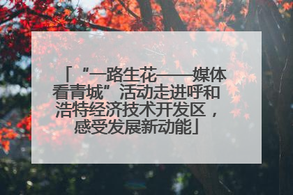 “一路生花——媒体看青城”活动走进呼和浩特经济技术开发区，感受发展新动能