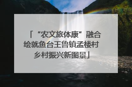 “农文旅体康”融合绘就鱼台王鲁镇孟楼村乡村振兴新图景