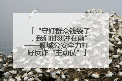 “守好群众钱袋子，我们时刻冲在前”——聊城公安全力打好反诈“主动仗”