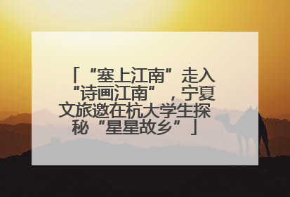 “塞上江南”走入“诗画江南”，宁夏文旅邀在杭大学生探秘“星星故乡”