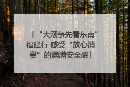 “大潮争先看东南”福建行 感受“放心消费”的满满安全感