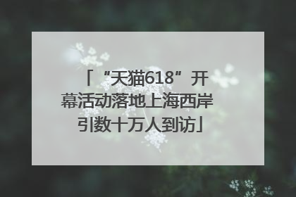 “天猫618”开幕活动落地上海西岸 引数十万人到访
