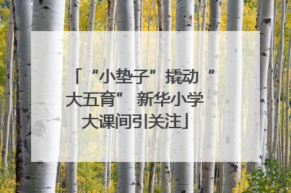 “小垫子”撬动“大五育” 新华小学大课间引关注