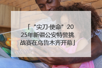 “尖刀·使命”2025年新疆公安特警挑战赛在乌鲁木齐开幕