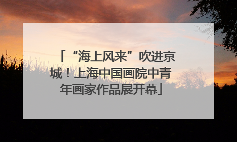 “海上风来”吹进京城！上海中国画院中青年画家作品展开幕
