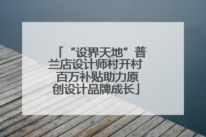“设界天地”普兰店设计师村开村 百万补贴助力原创设计品牌成长