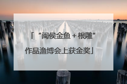 “闽侯金鱼＋根雕”作品渔博会上获金奖
