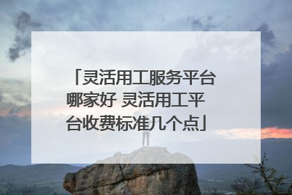 灵活用工服务平台哪家好 灵活用工平台收费标准几个点