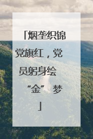 烟垄织锦党旗红，党员躬身绘 “金” 梦