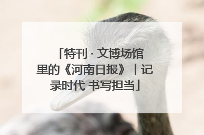 特刊 · 文博场馆里的《河南日报》丨记录时代 书写担当