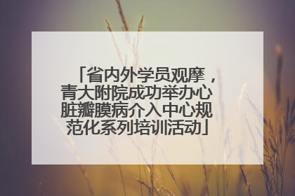 省内外学员观摩，青大附院成功举办心脏瓣膜病介入中心规范化系列培训活动