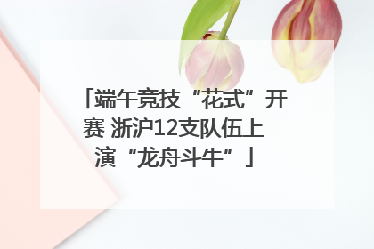 端午竞技“花式”开赛 浙沪12支队伍上演“龙舟斗牛”
