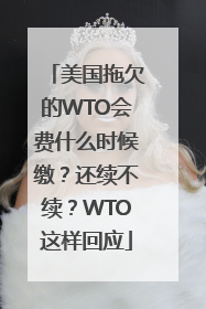 美国拖欠的WTO会费什么时候缴？还续不续？WTO这样回应
