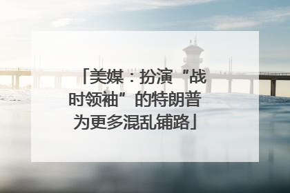 美媒：扮演“战时领袖”的特朗普为更多混乱铺路