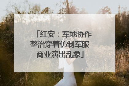 红安：军地协作整治穿着仿制军服商业演出乱象