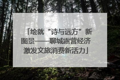 绘就“诗与远方”新图景——聊城露营经济激发文旅消费新活力