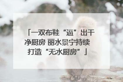一双布鞋“逼”出干净厨房 丽水景宁持续打造“无水厨房”