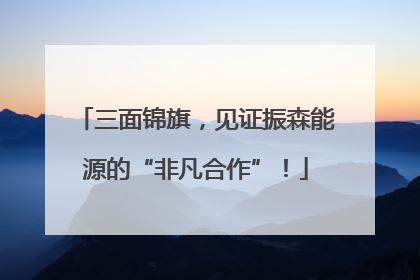 三面锦旗，见证振森能源的“非凡合作”！