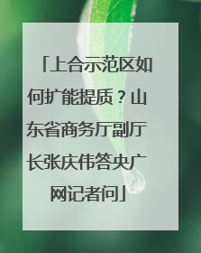 上合示范区如何扩能提质？山东省商务厅副厅长张庆伟答央广网记者问