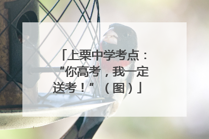 上栗中学考点：“你高考，我一定送考！”（图）