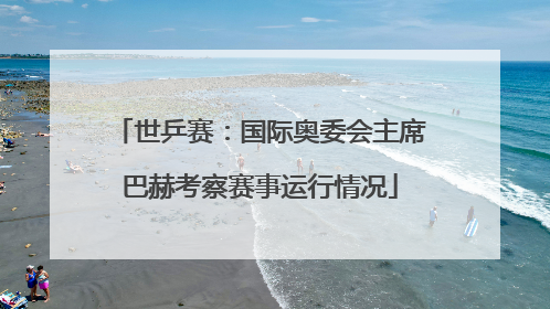 世乒赛：国际奥委会主席巴赫考察赛事运行情况