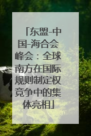 东盟-中国-海合会峰会：全球南方在国际规则制定权竞争中的集体亮相