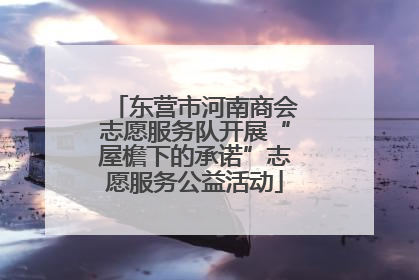 东营市河南商会志愿服务队开展“屋檐下的承诺”志愿服务公益活动