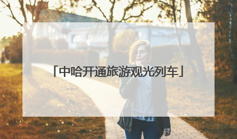 中哈开通旅游观光列车