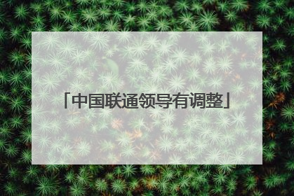 中国联通领导有调整