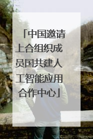 中国邀请上合组织成员国共建人工智能应用合作中心