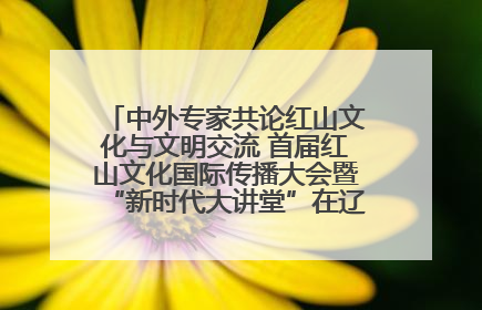 中外专家共论红山文化与文明交流 首届红山文化国际传播大会暨“新时代大讲堂”在辽宁朝阳举办