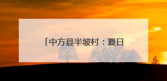 中方县半坡村：夏日茶园管护忙 特色产业绘就振兴新图景