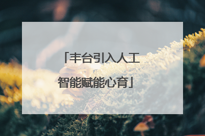 丰台引入人工智能赋能心育
