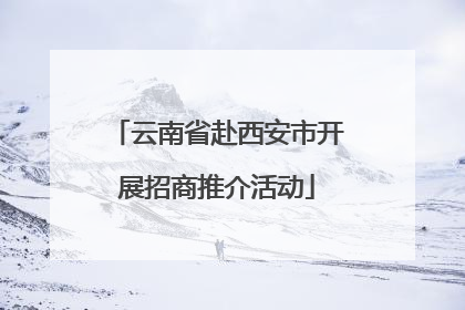 云南省赴西安市开展招商推介活动