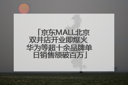 京东MALL北京双井店开业即爆火 华为等超十余品牌单日销售额破百万