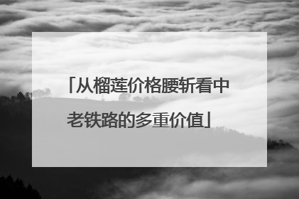 从榴莲价格腰斩看中老铁路的多重价值
