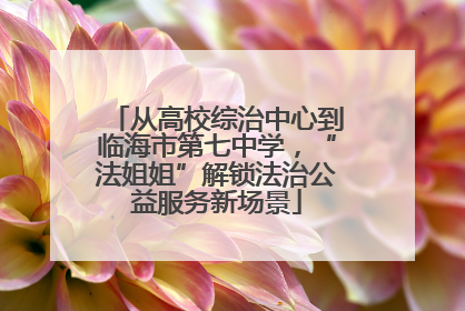 从高校综治中心到临海市第七中学，“法姐姐”解锁法治公益服务新场景