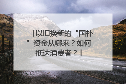 以旧换新的“国补”资金从哪来？如何抵达消费者？