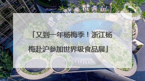 又到一年杨梅季！浙江杨梅赴沪参加世界级食品展
