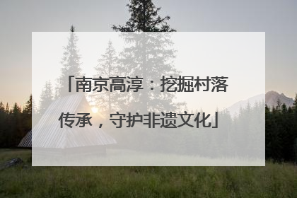 南京高淳：挖掘村落传承，守护非遗文化