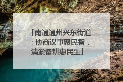 南通通州兴东街道：协商议事聚民智，清淤备耕惠民生