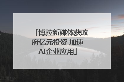 博拉新媒体获政府亿元投资 加速AI企业应用