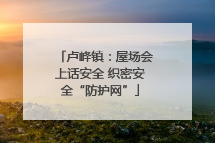 卢峰镇：屋场会上话安全 织密安全“防护网”