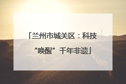 兰州市城关区：科技“唤醒”千年非遗