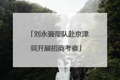 刘永强带队赴京津冀开展招商考察