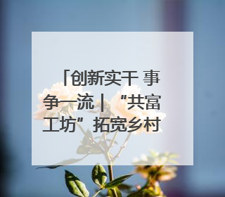创新实干 事争一流｜“共富工坊”拓宽乡村致富路
