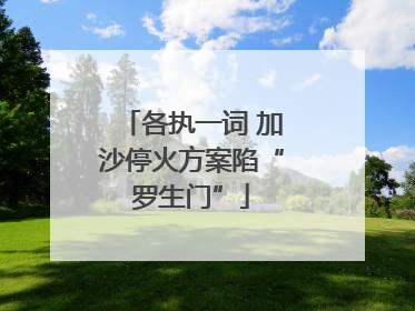 各执一词 加沙停火方案陷“罗生门”